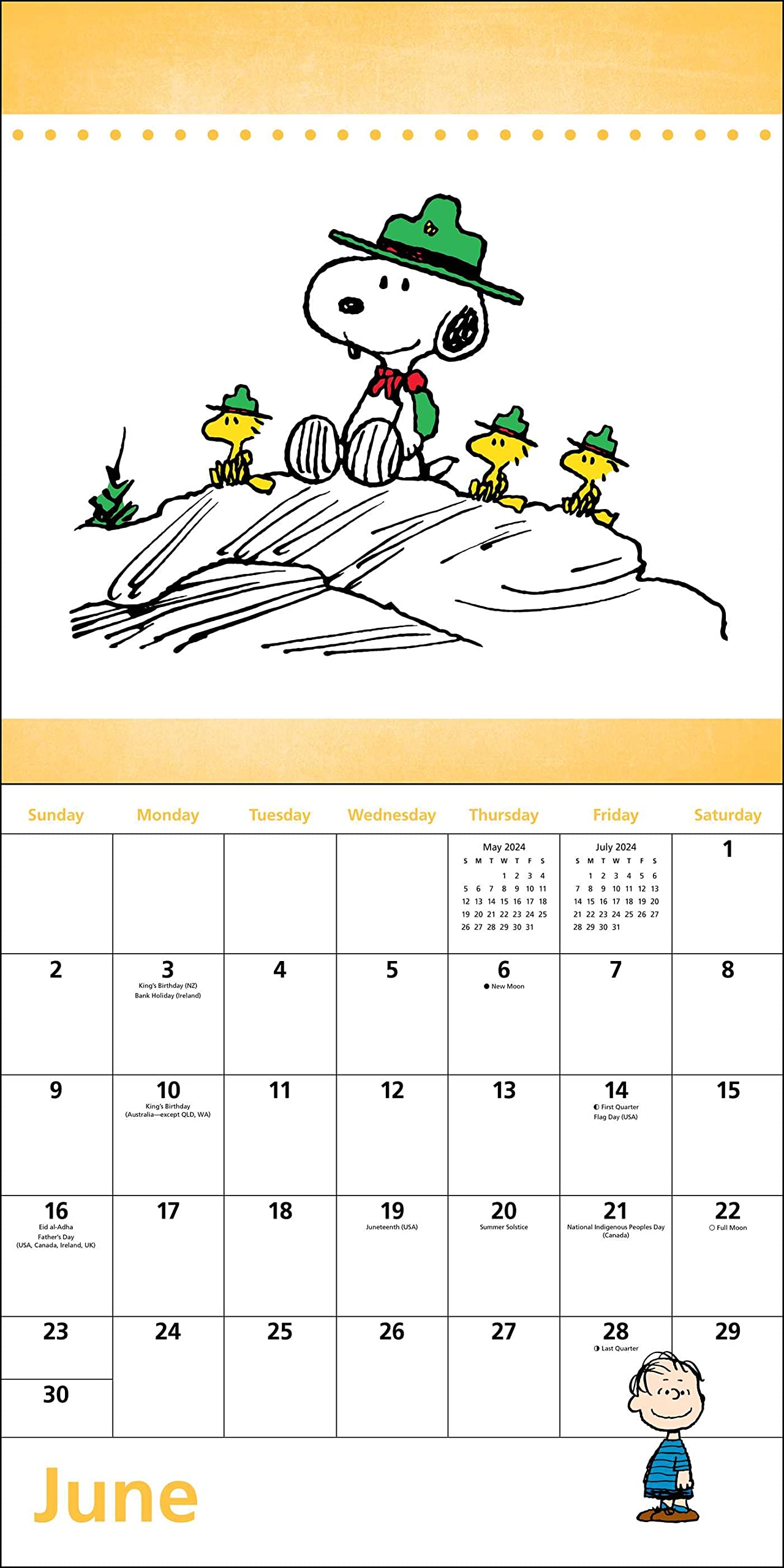Peanuts 2024 Wall Calendar