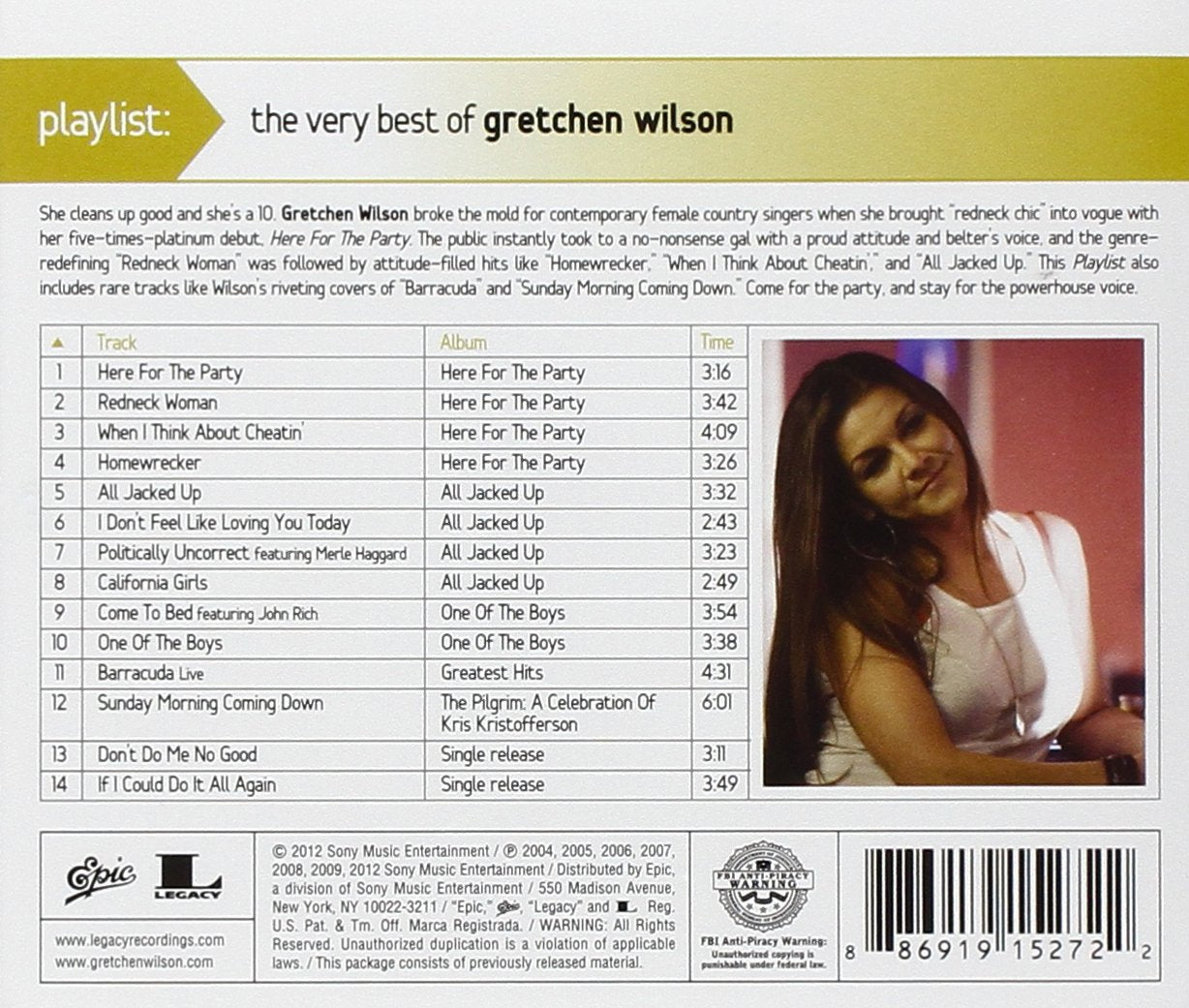 Playlist: the Very Best of Gretchen Wilson