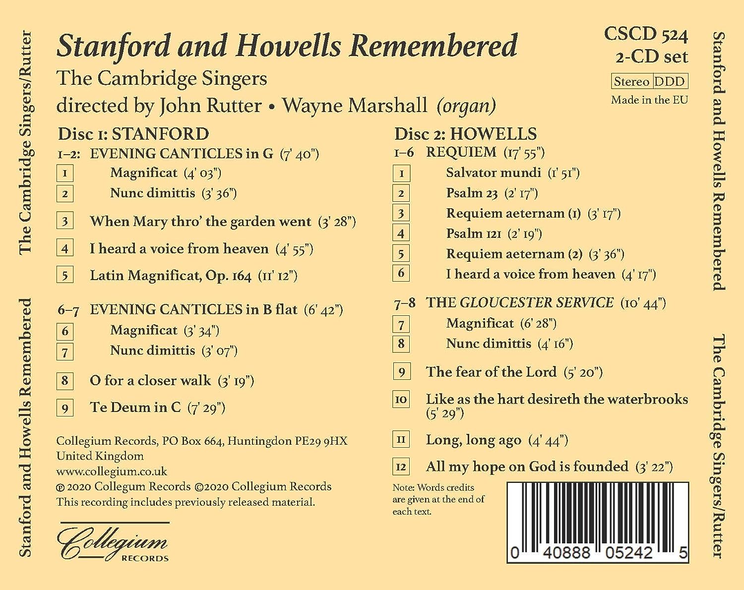 Stanford & Howells Remembered