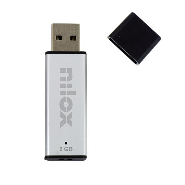 Nilox U2NIL2BL002 USB flash drive 2 GB USB Type-A 2.0 Silver
