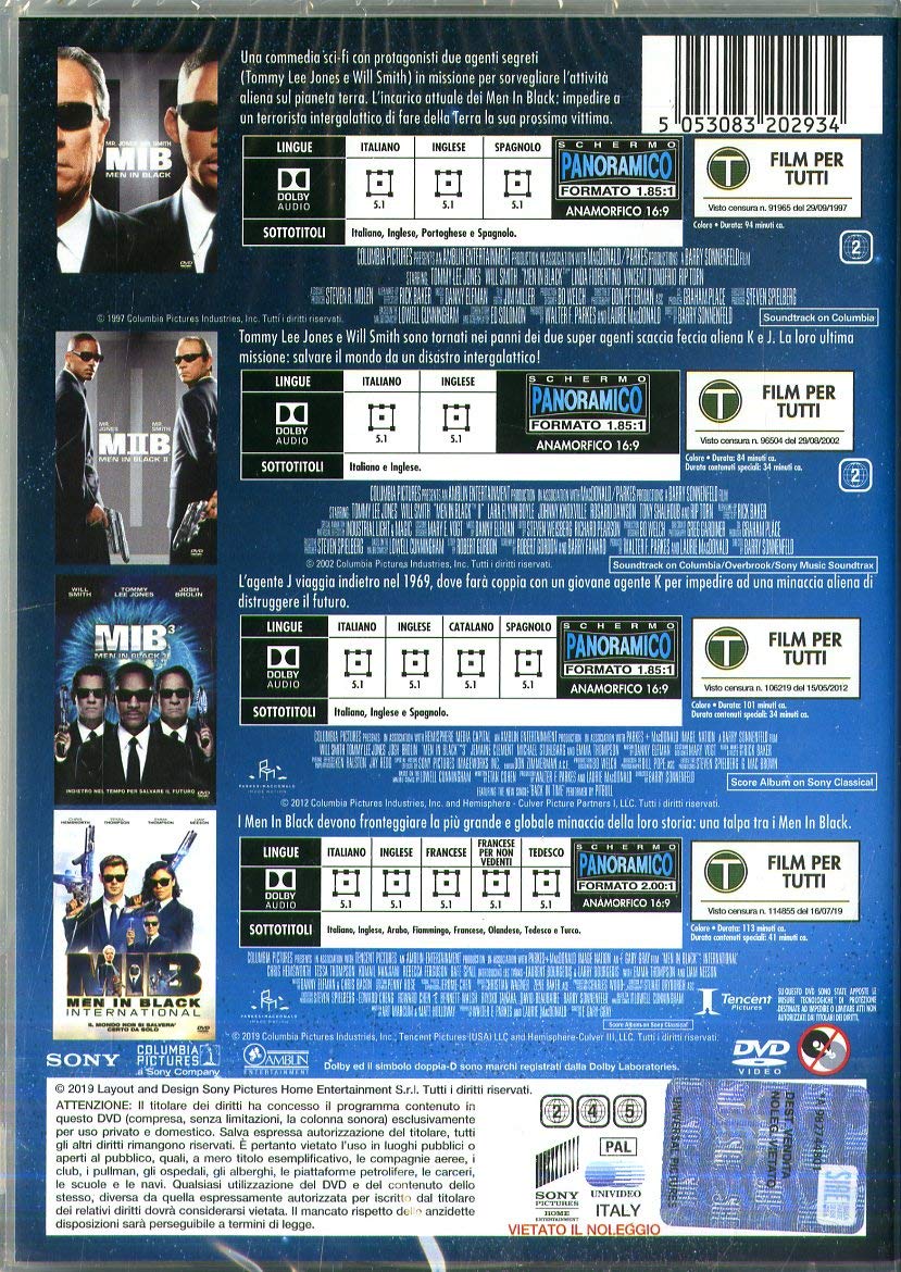 Men In Black Collec.1-4 (Box 4 Dv)