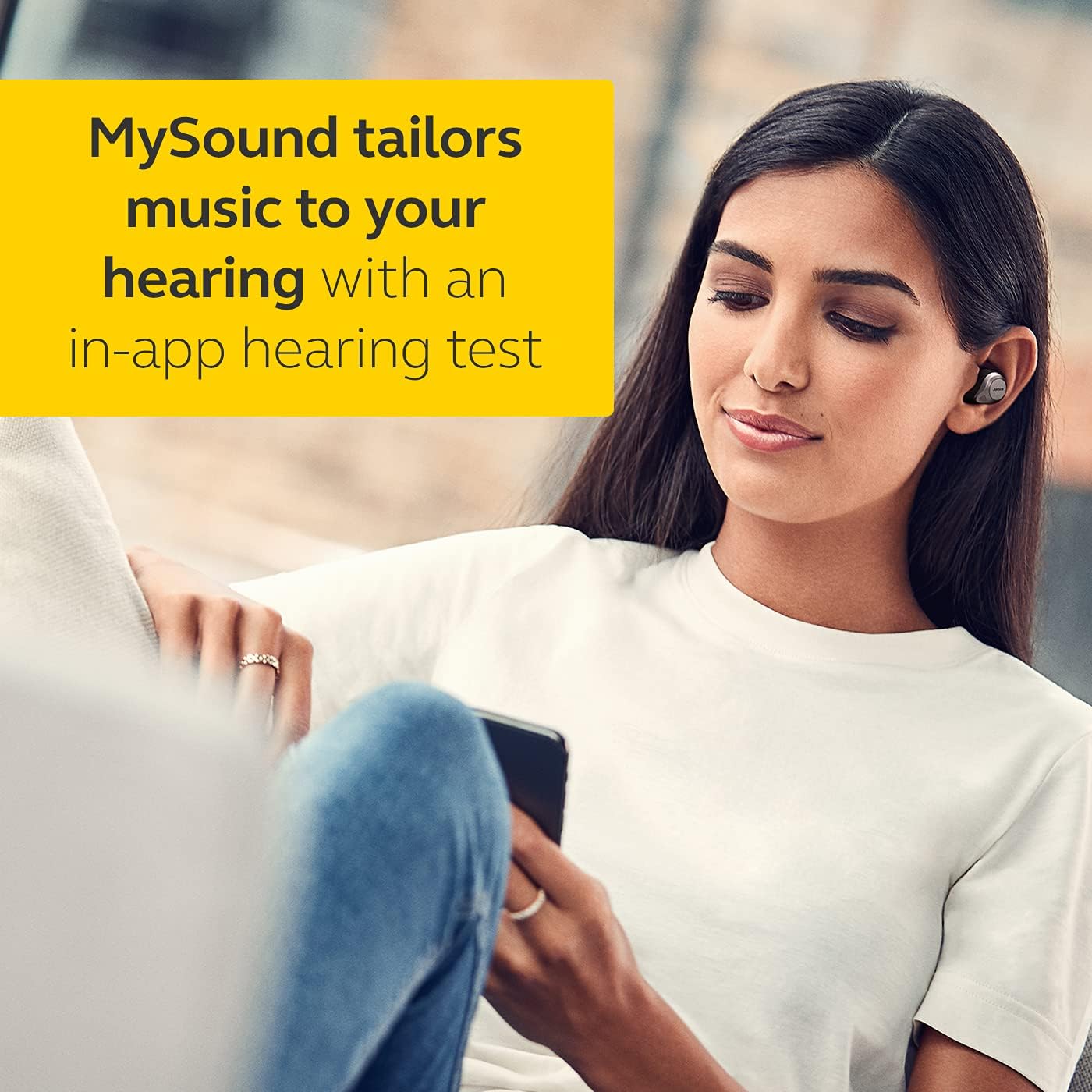 Jabra Elite 85t True Wireless Earbuds - Jabra Advanced Active Noise Cancellation with Long Battery Life and Powerful Speakers - Wireless Charging Case - Grey Elite 85t Single Gray