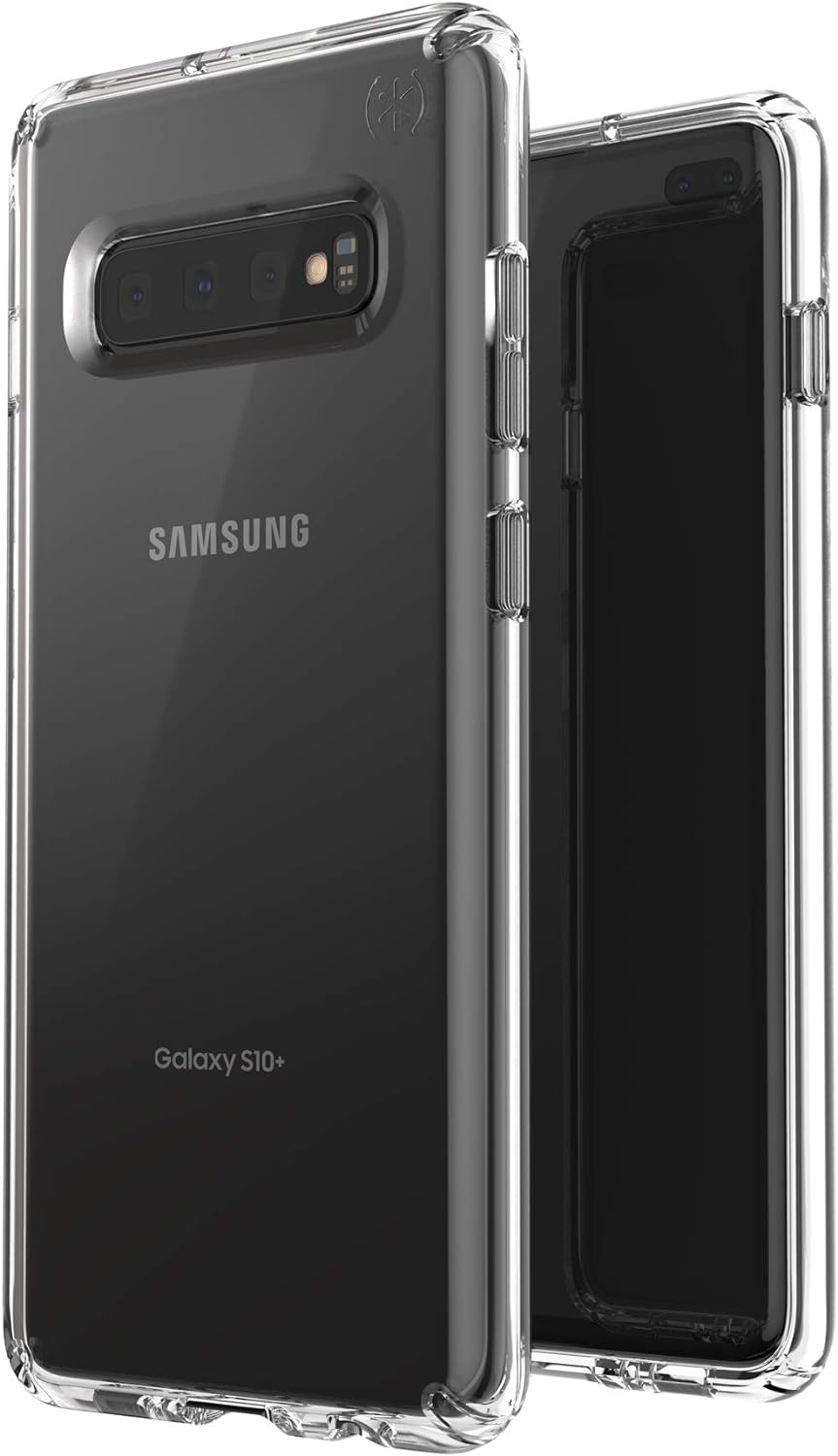 Speck Products Presidio Stay Clear Samsung S10+ Case, Clear/Clear