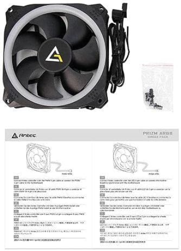 Antec Prizm Series, Prizm 120 ARGB, 120 mm ARGB LED Case Fan, Single Pack