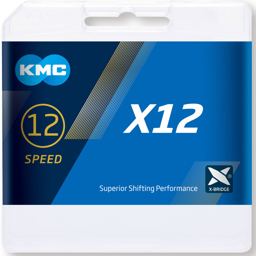 KMC X12 Silver Chain 126L cycle bike chain