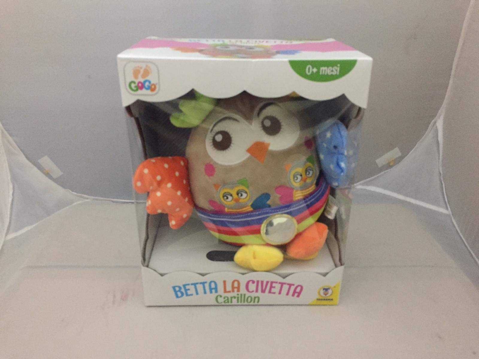 Teorema: Gogo - Betta La Civetta Multicolor Carillon 20 Cm - Window Box