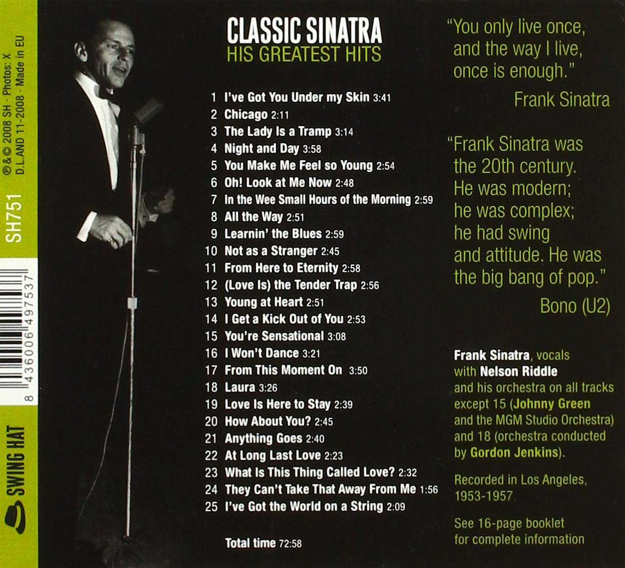 Classic Sinatra - His Greatest Hits