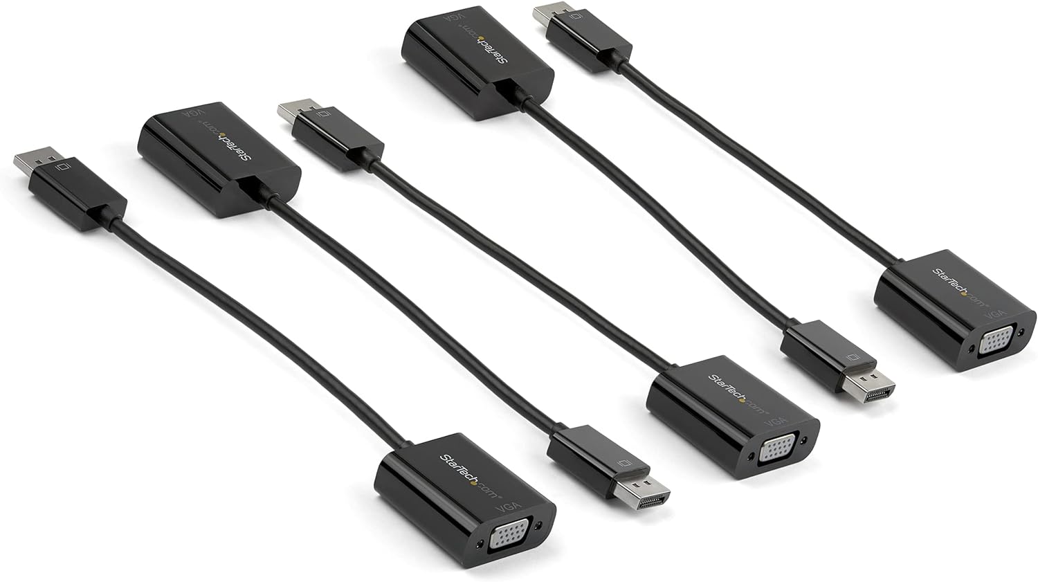 StarTech.com 5-Pack DisplayPort to VGA Adapter - DisplayPort 1.2 to VGA Active Adapter - Digital DP to Analog VGA Video Converter Dongle - DisplayPort Male to VGA Female Monitor Adapter