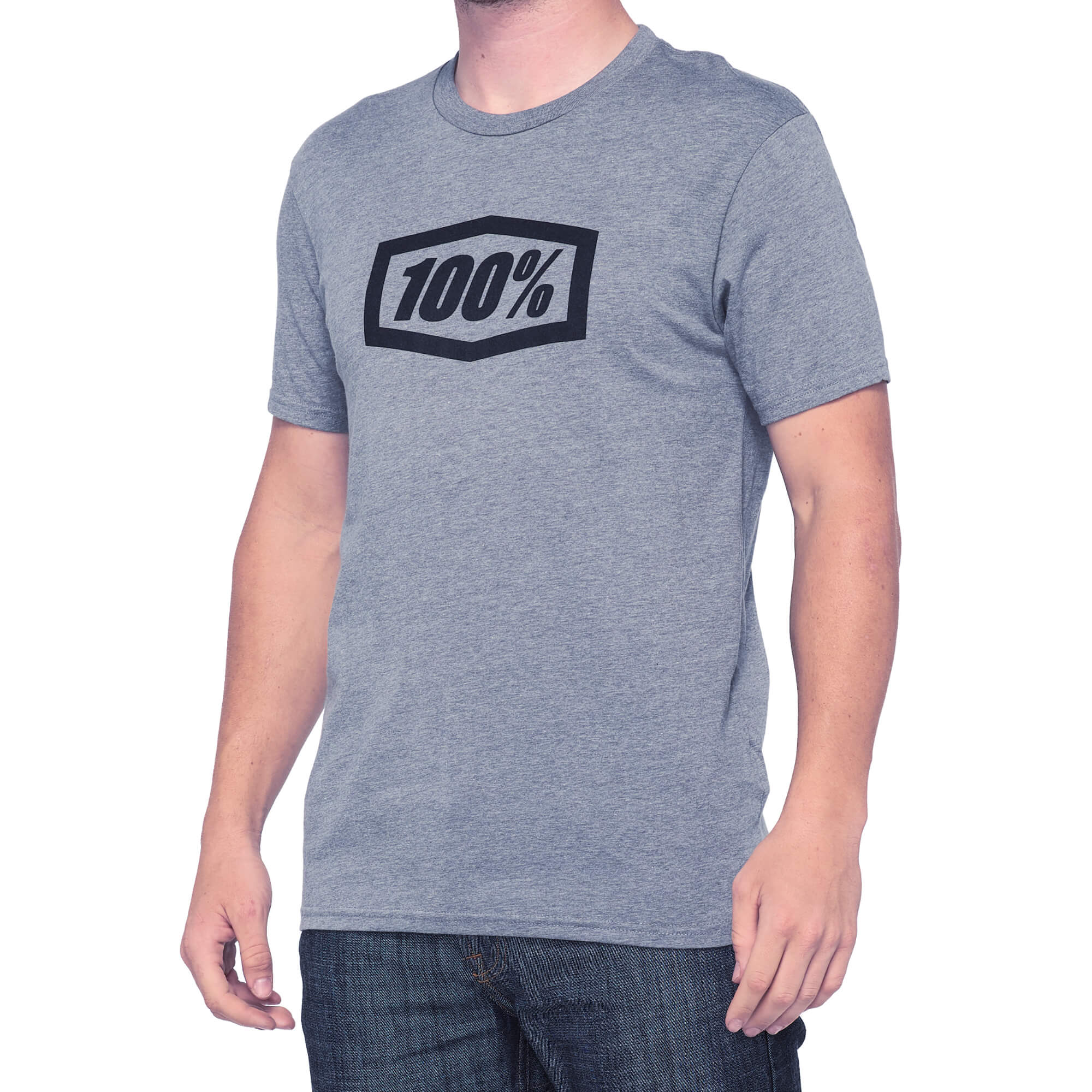 100% Essential T-Shirt Gunmetal Heather XXL