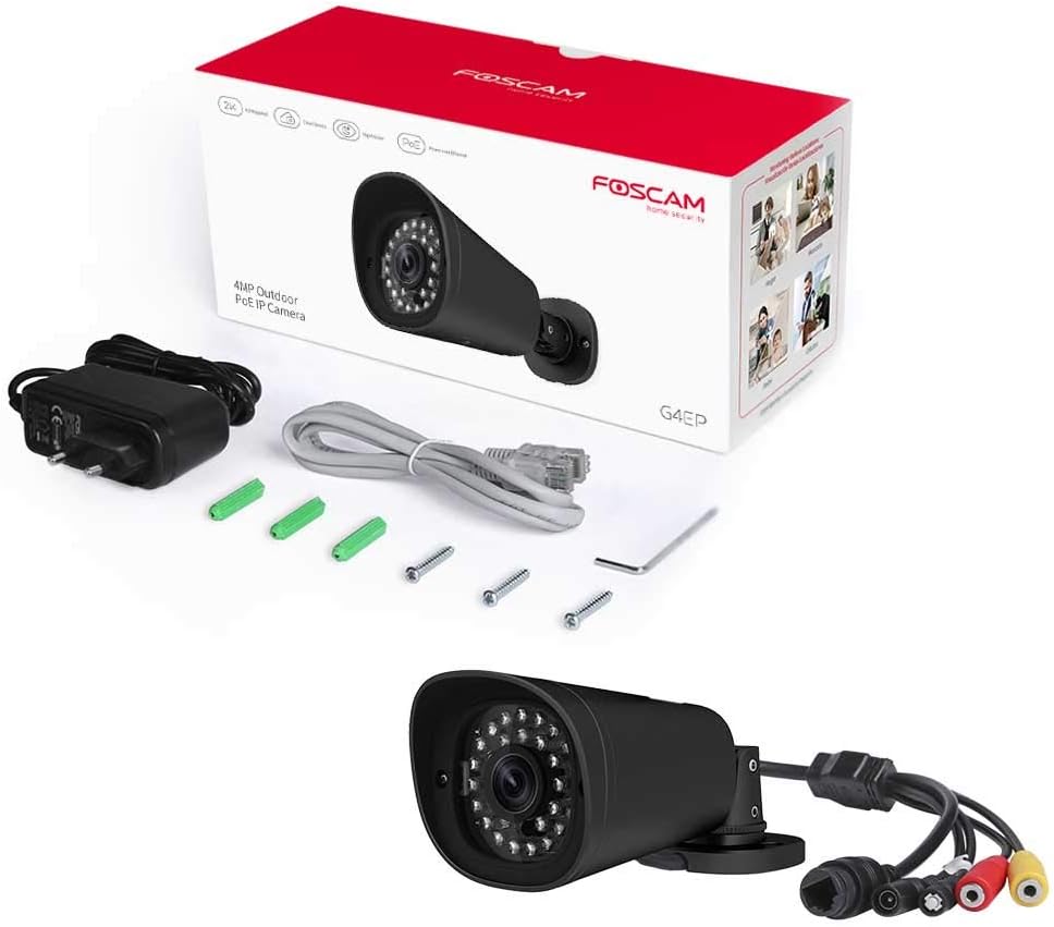 Foscam G4EP Uberwachungskamera Schwarz