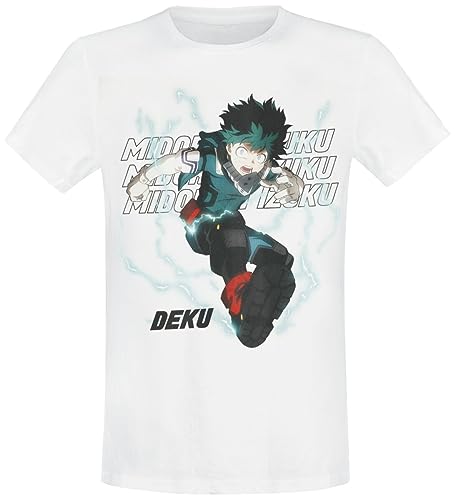 My Hero Academia T-Shirt White Deku GroBe L