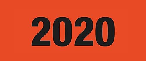 Herma Year Numbers Sticker 2020 (red) 60 x 26 mm 2020