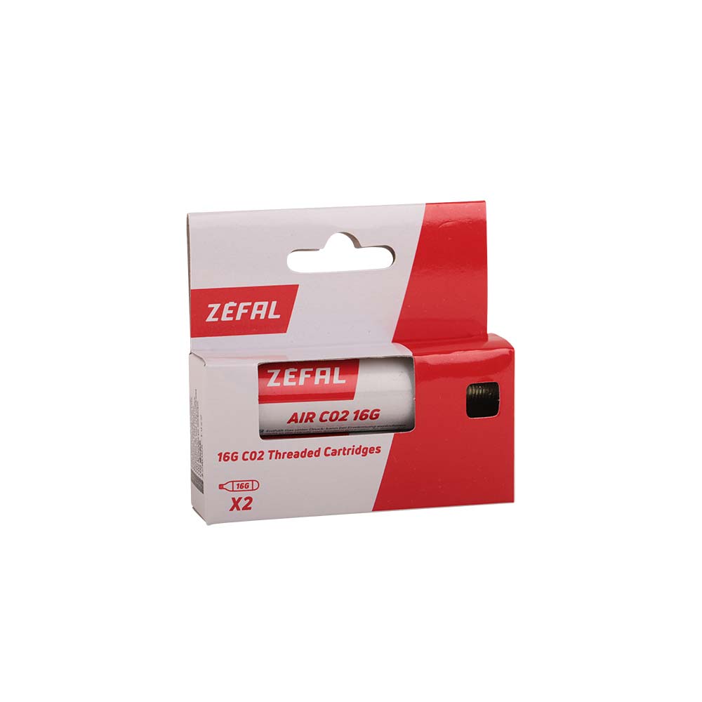 Zefal 16g Threaded Co2 Cartridge 2pc