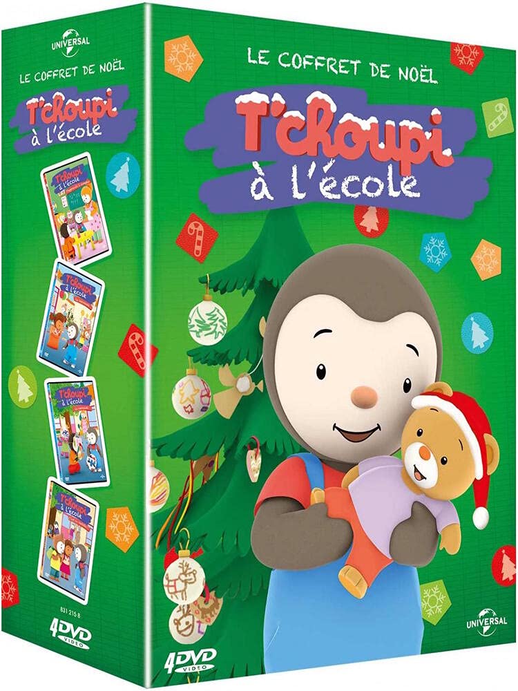 Coffret t'choupi à l'école 4 films