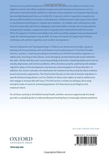 Emotion Regulation and Psychopathology in Children and Adolescents