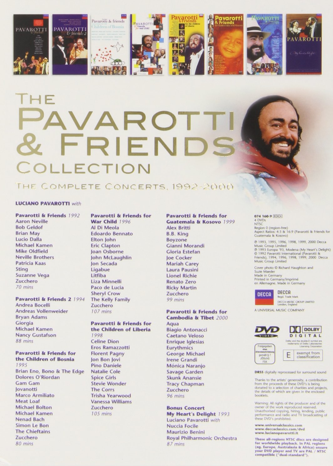 The Pavarotti & Friends Collection: The Complete Concerts 1992-2000