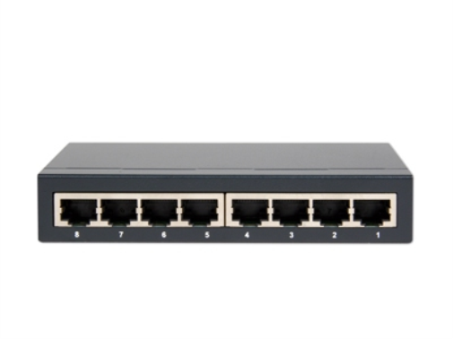 Hamlet HN08S network switch Unmanaged Black