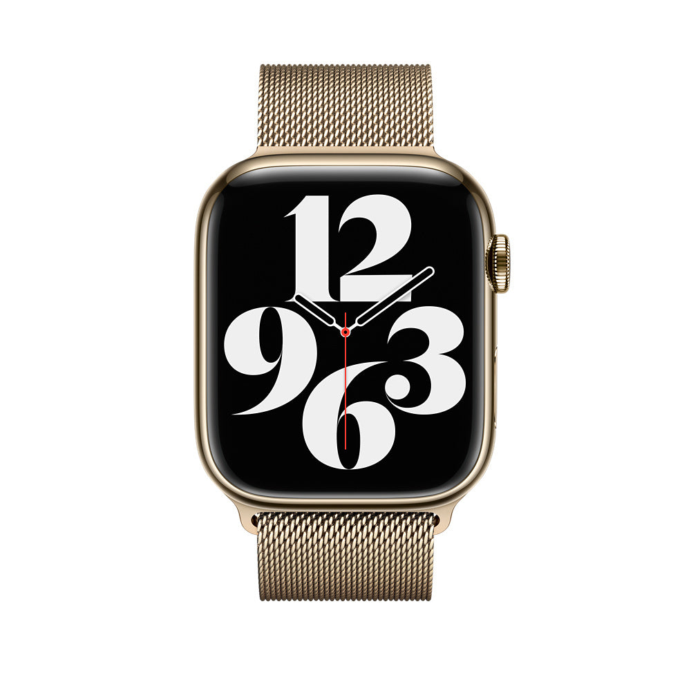 Apple Milanaise 45 mm Smartwatch-Armband gold