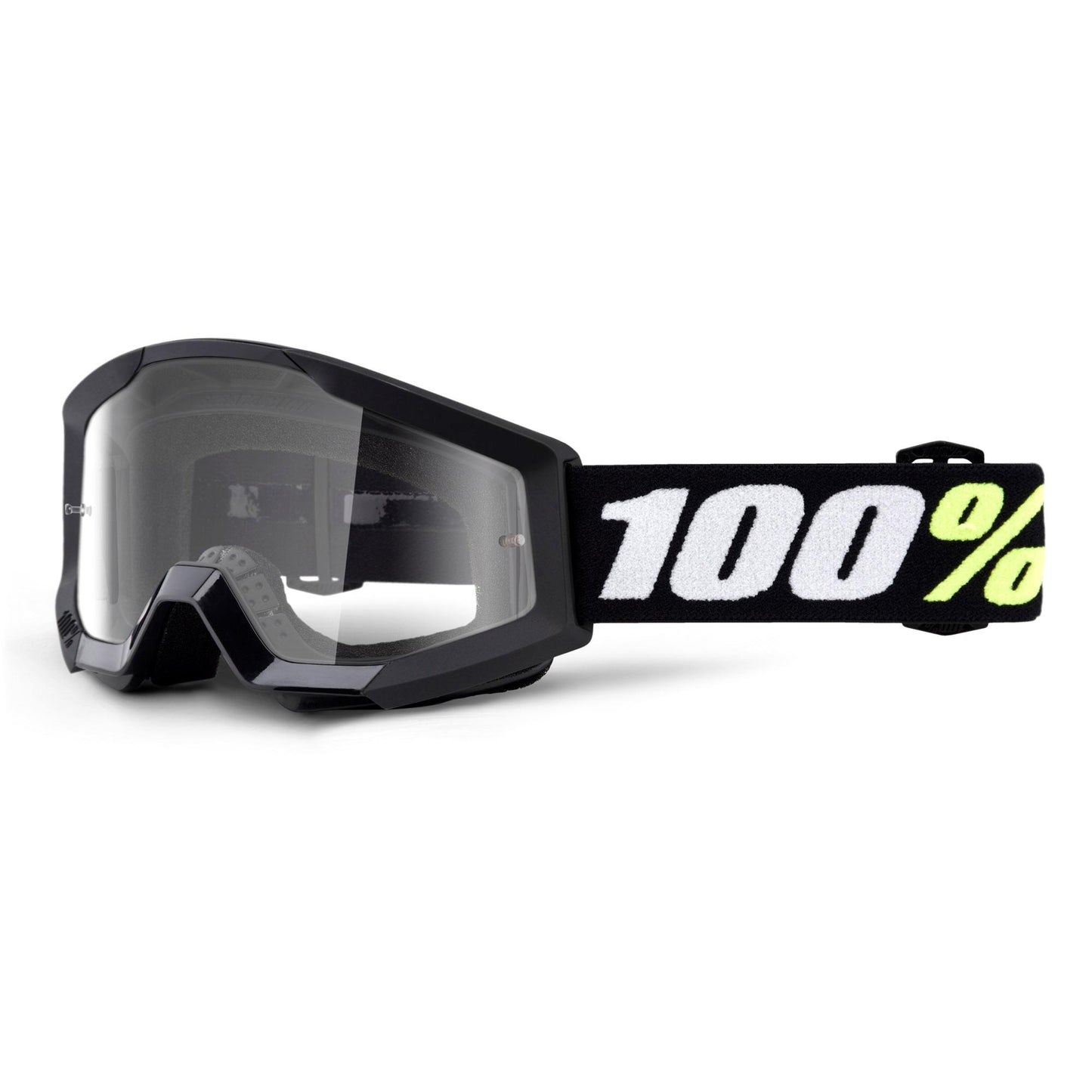 100% Strata Mini Goggles Black / Clear Lens