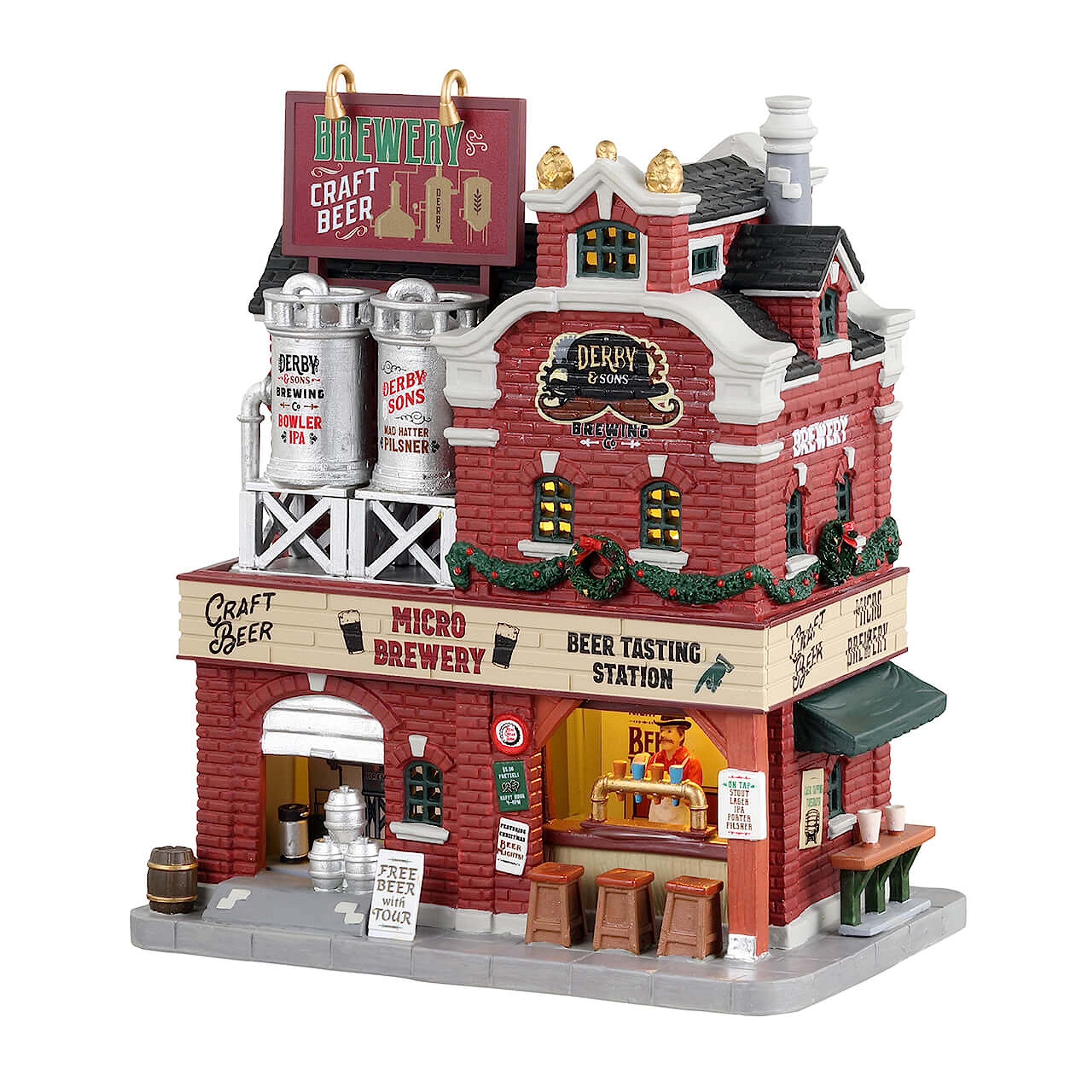 Lemax Village Collection Derby & Sons Brewing Co.