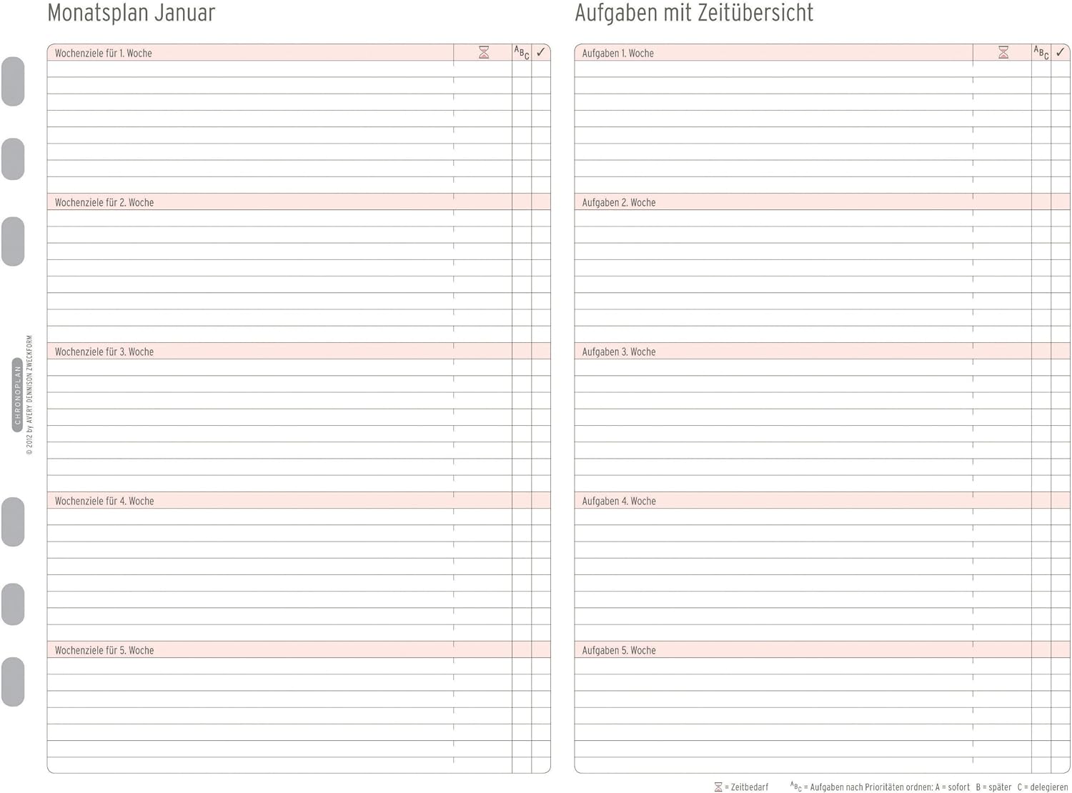 Chronoplan 2014 Calendar Plan 2014 DIN A5