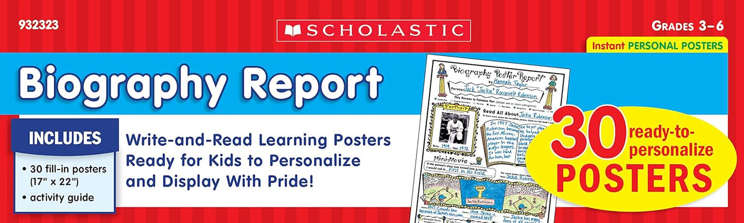 Instant Personal Poster Sets: Biography Report