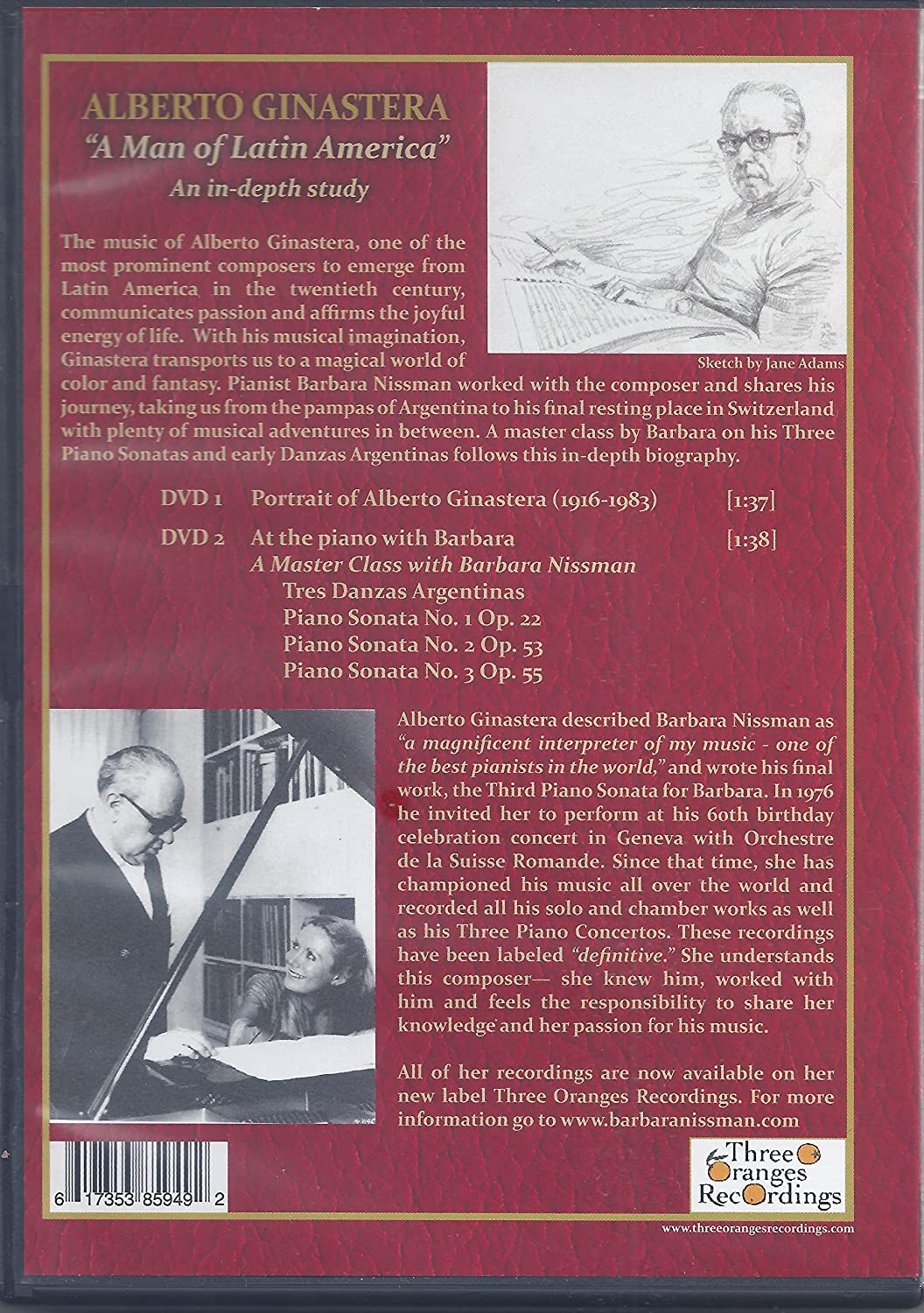 Alberto Ginastera A Man Of Latin America - A Master Class With Barbara Nissman