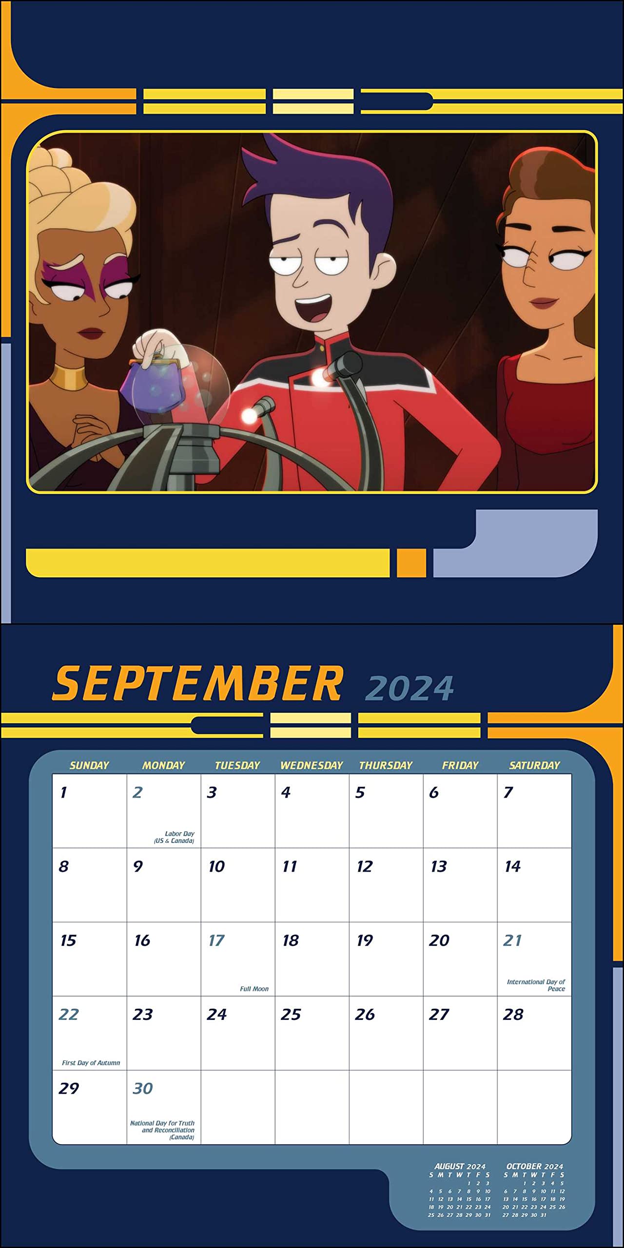 Star Trek: Lower Decks 2024 Wall Calendar