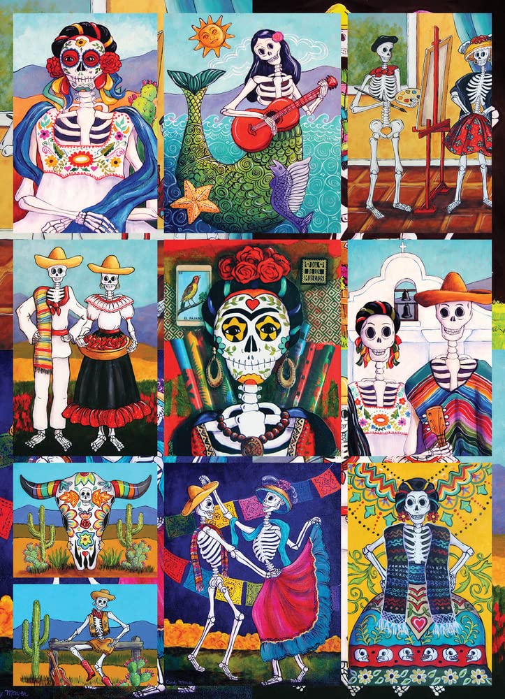 Soskakiist Dia De Los Muertos 1000 Piece Jigsaw Puzzle Halloween Artist Candy Mayer
