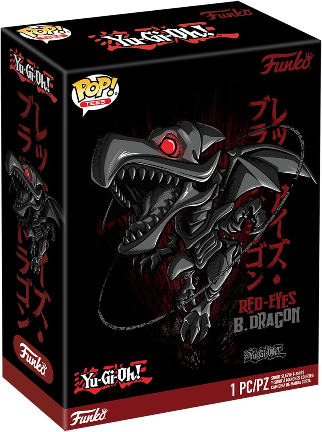 Funko Boxed Tee: Yu-Gi-Oh!- Red Eyes Blue Dragon - Extra Large - (XL) - T-Shirt - Clothes - Gift Idea - Short Sleeve Top for Adults Unisex Men and Women - Official Merchandise Fans
