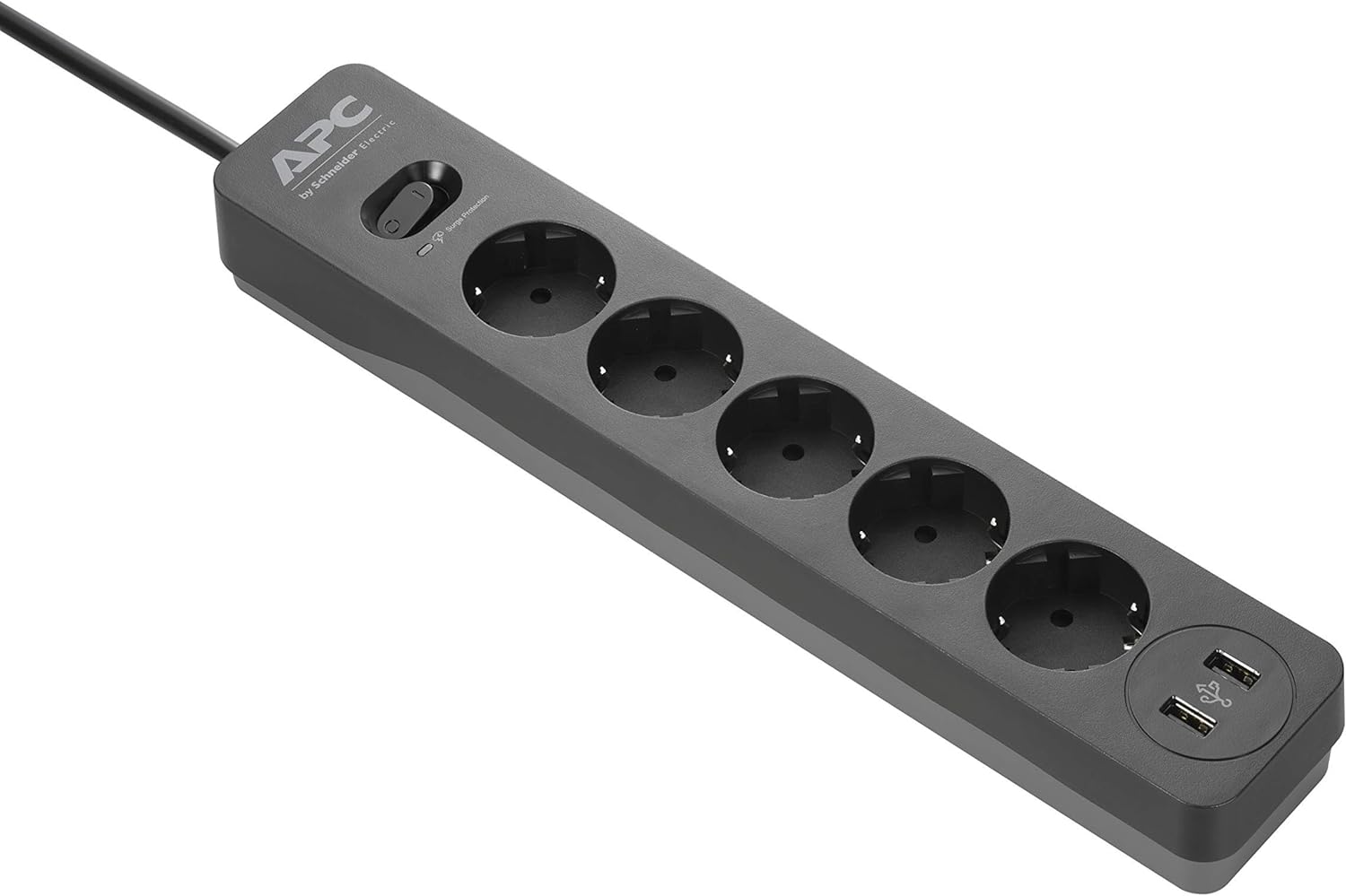 APC PME5U2B-GR 5-fach Steckdosenleiste mit Uberspa