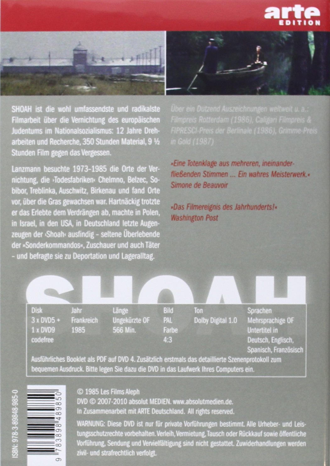 Shoah (OmU, 4 DVDs)