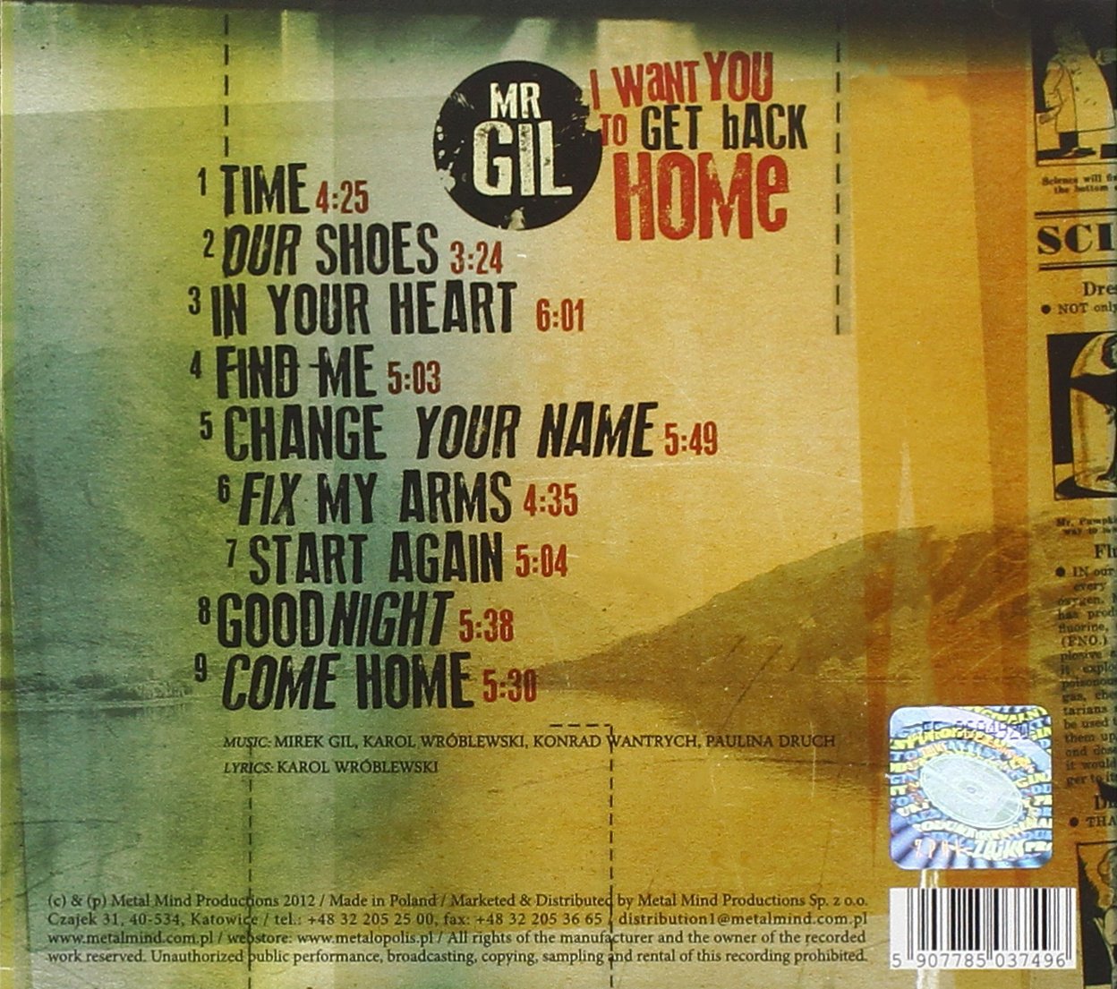 I want you to get back home