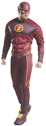 DELUXE FLASH COSTUME - FANCY DRESS COSTUME (SIZE: XL)