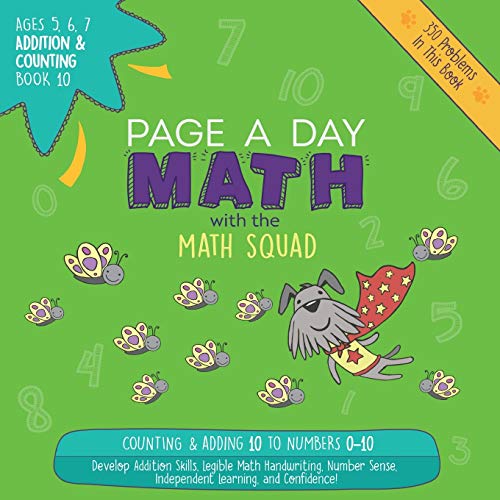 Page A Day Math Addition & Counting Book 10