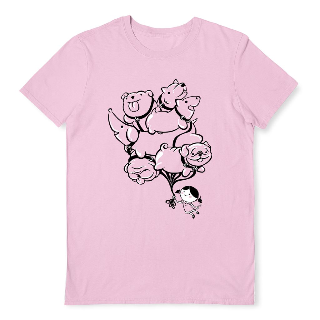 JC LOVELY (UP & AWAY) LIGHT PINK UNISEX T-SHIRT