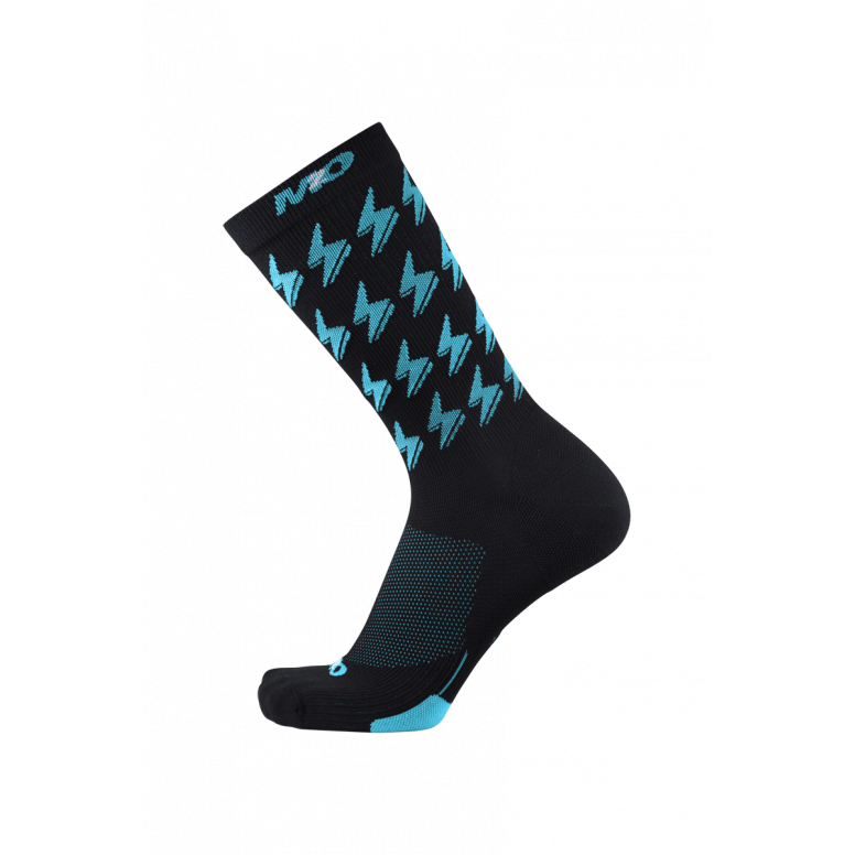 M2O Bolt Crew Plus Compression Sock Black/Red M
