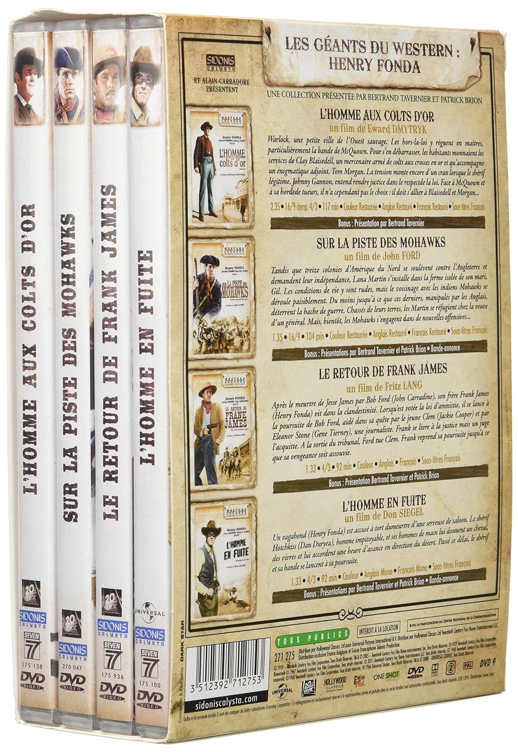 Coffret henry fonda 4 films