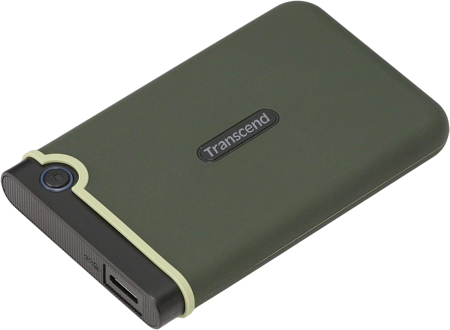 Transcend 2 TB Rugged Portable Hard Drive - Shock Resistant USB 3.1 Gen 1 StoreJet Military Green - TS2TSJ25M3G Military Green 2 TB micro USB