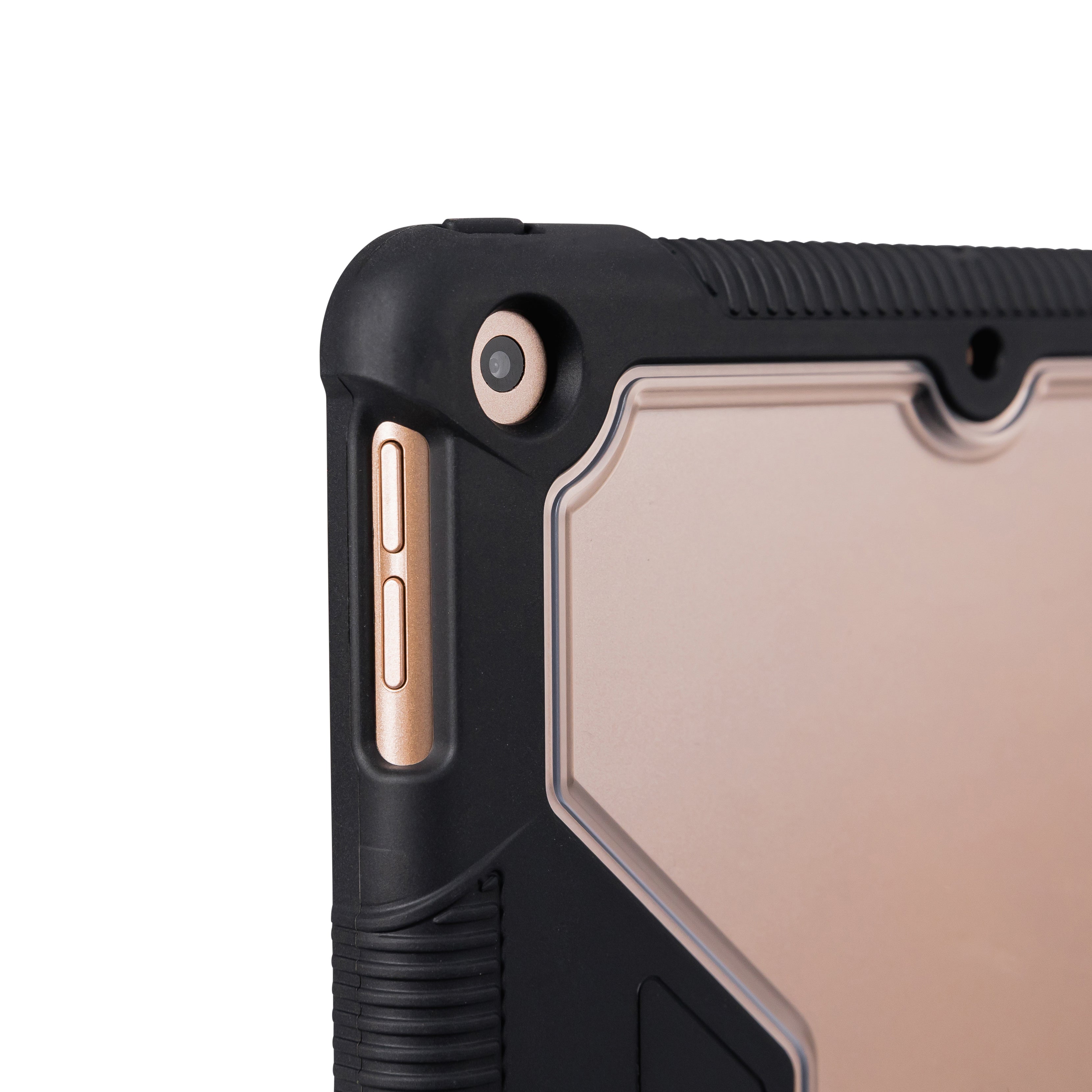 Techair Classic Essential - Flip Cover For Tablet - Rugged - Stand Folio - Silicone, Polycarbonate - Black - 10.2`` - For