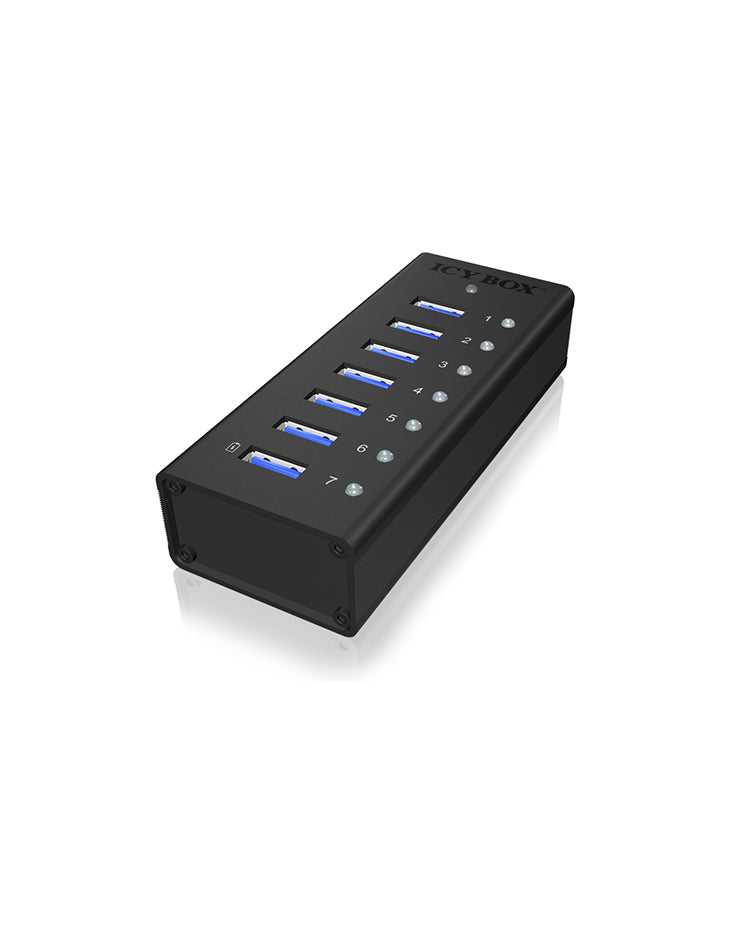 ICY BOX IB-AC618 USB 3.2 Gen 1 (3.1 Gen 1) Type-B 5000 Mbit/s Black