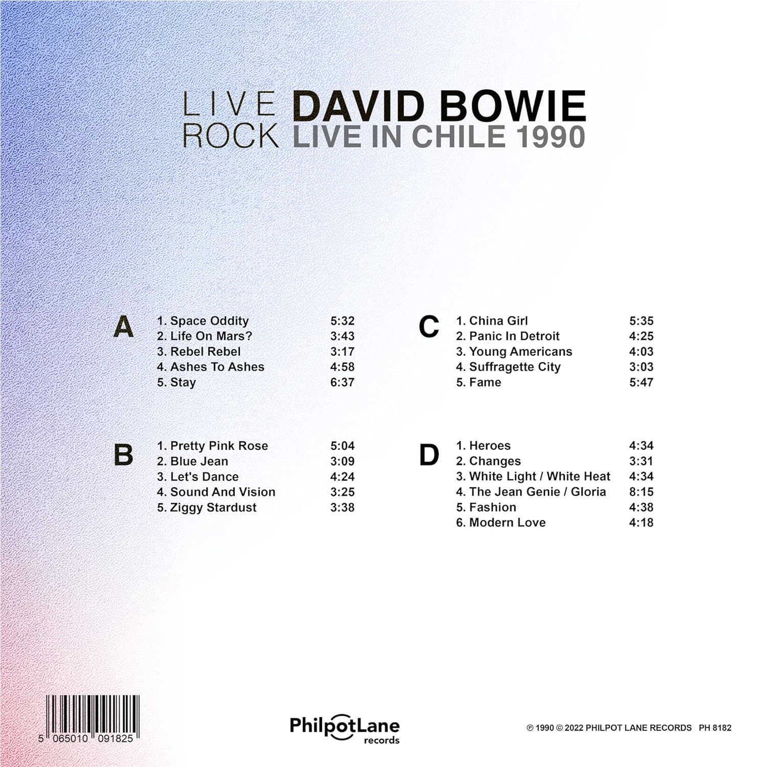 LIVE IN CHILE 1990-BOWIE DAVID