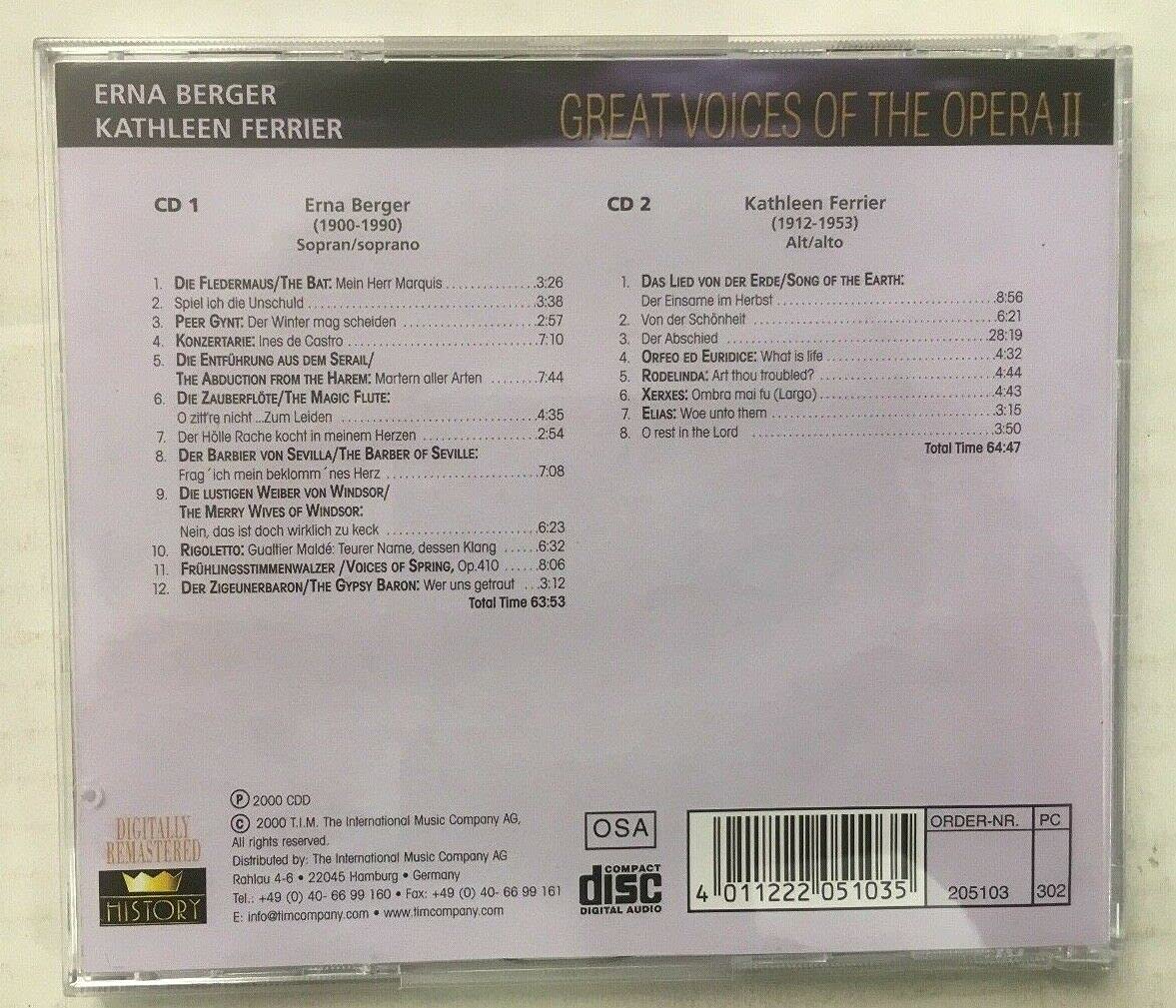 Great Voices Of The Opera 2 Primadonnas