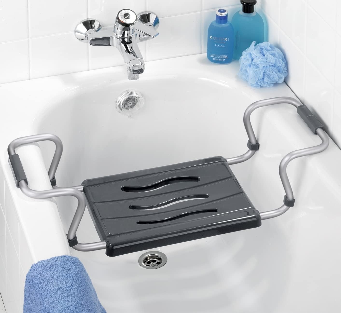 Maximex Badewannensitz Secura silber