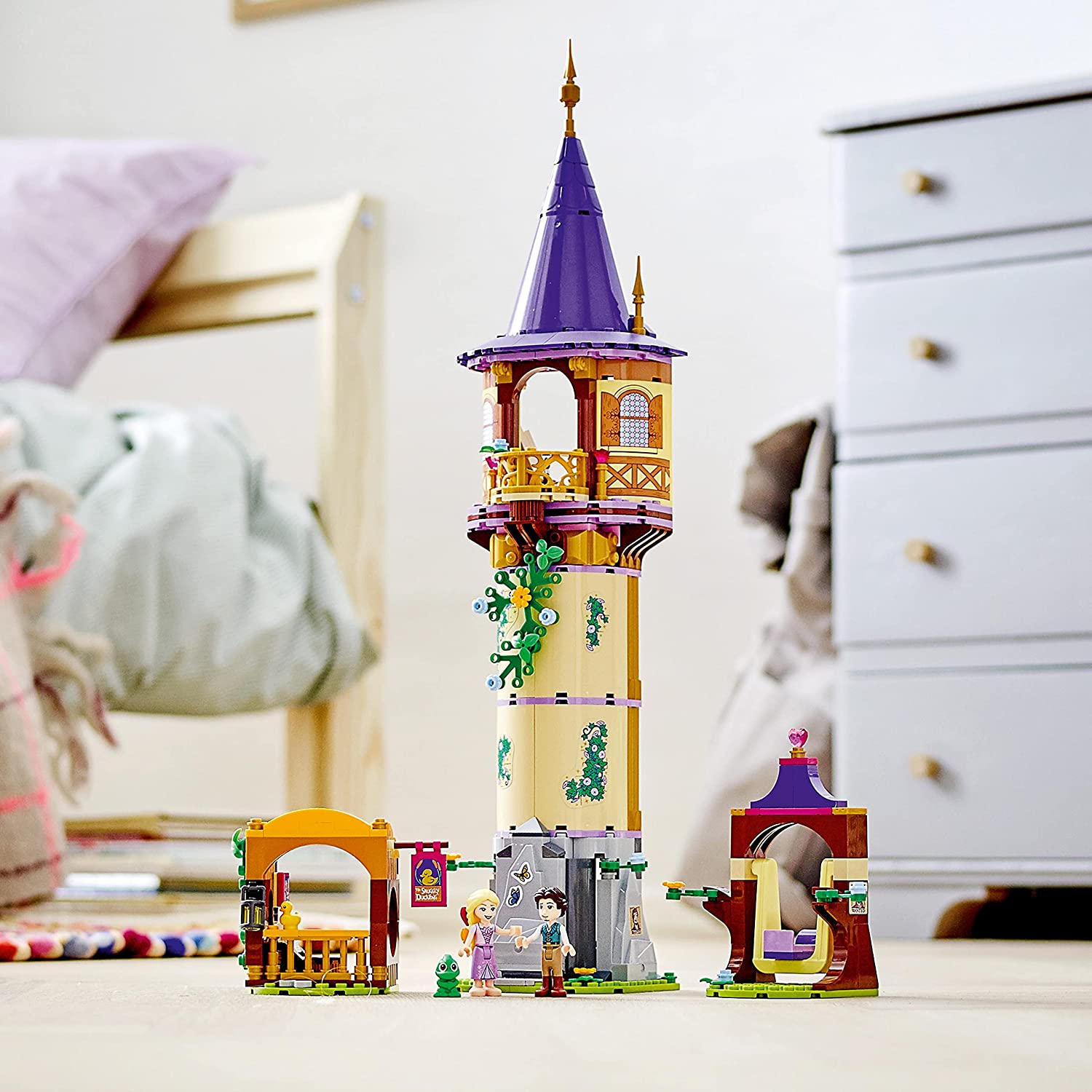 LEGO 43187 Disney Princess Rapunzel’s Tower Castle Playset with 2 Mini Dolls from Tangled Movie