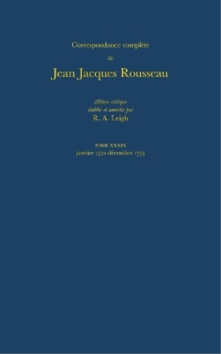 Correspondance Rousseau 39 CB