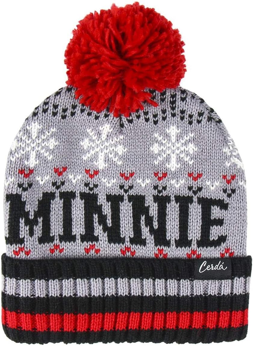 DISNEY - Bonnet Pompon - Jacquard Minnie