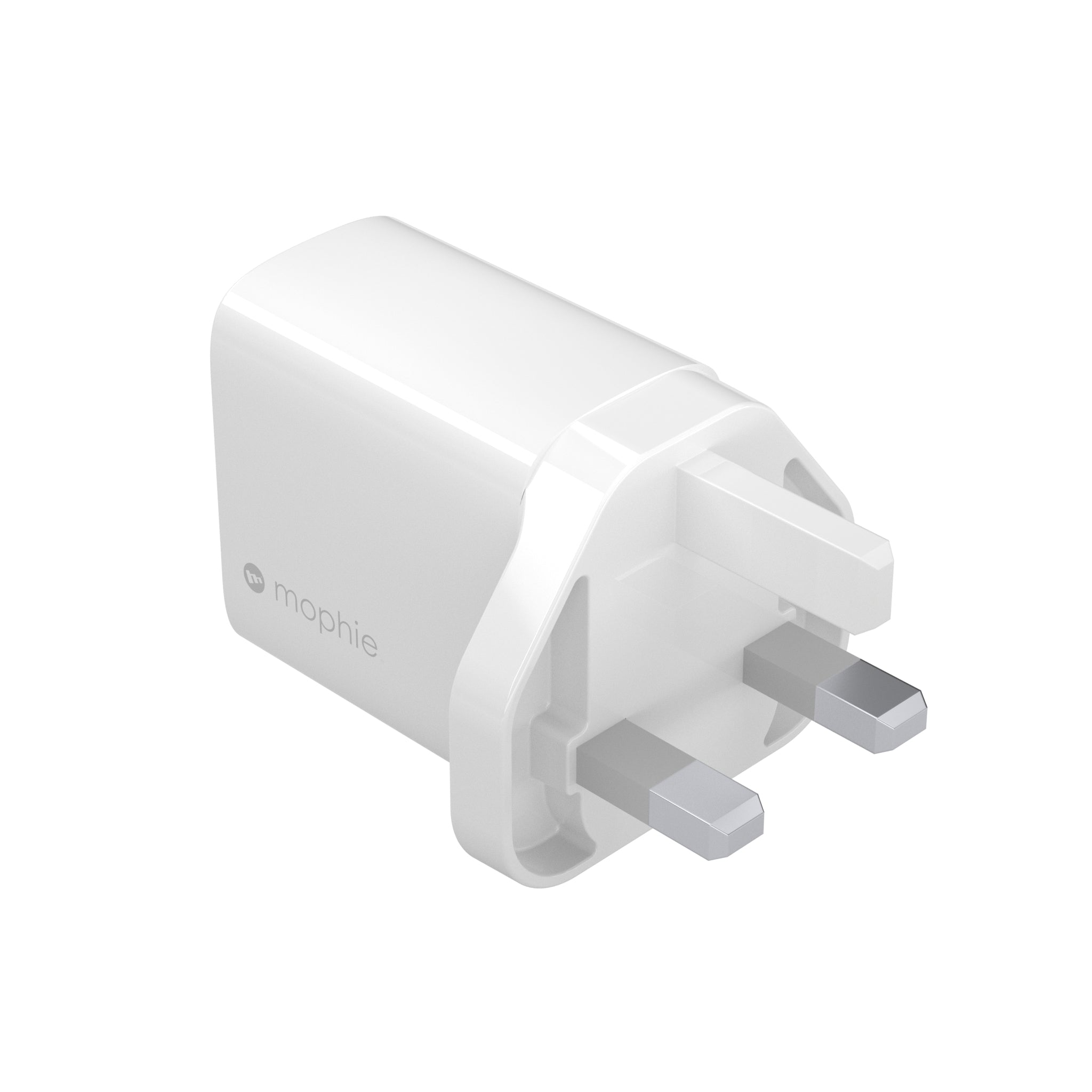 Mophie - Power Adapter - 30 Watt - Pd (24 Pin Usb-C) - White - United Kingdom