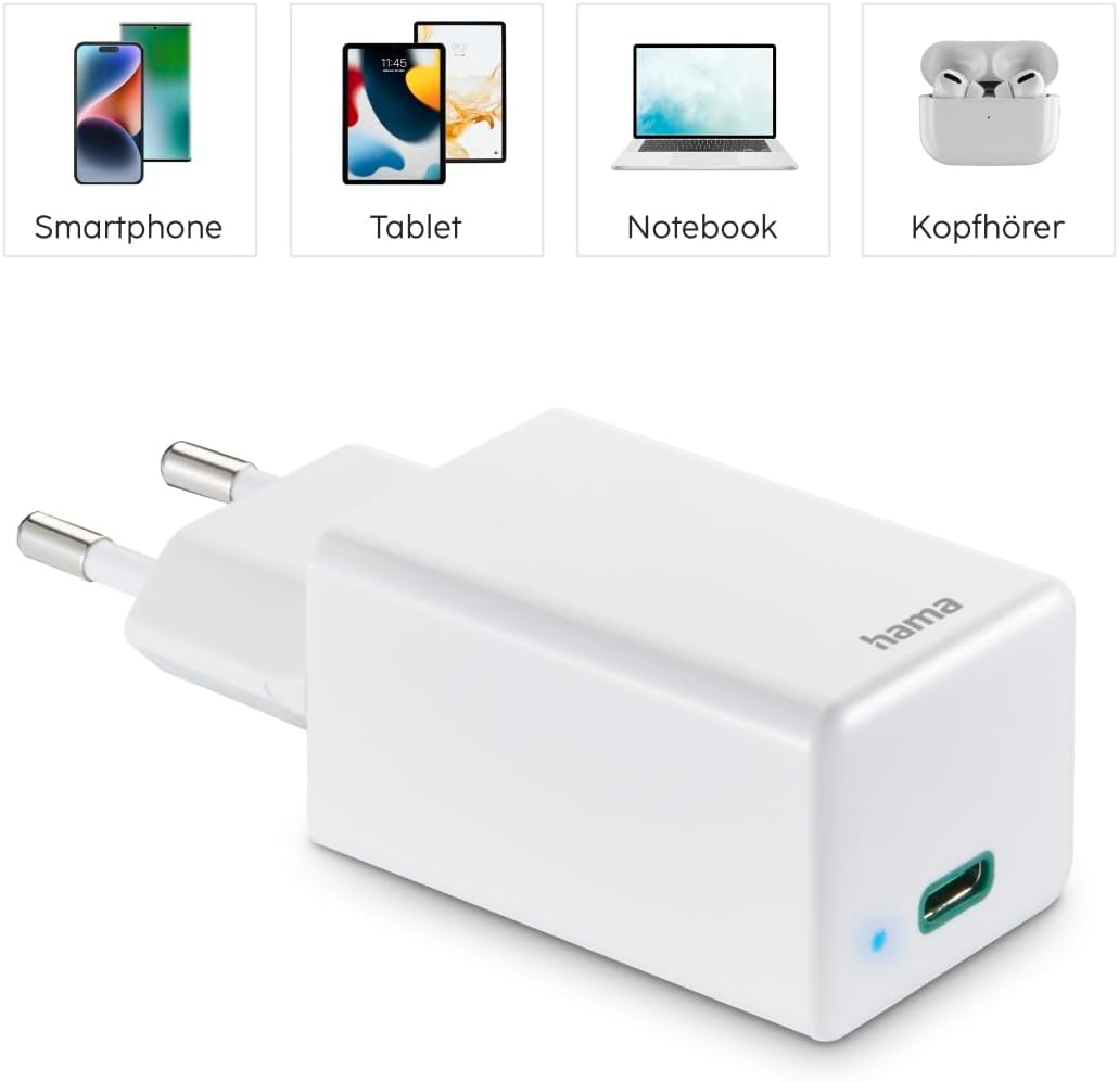 Hama 00201653 mobile device charger White AC Fast charging Indoor