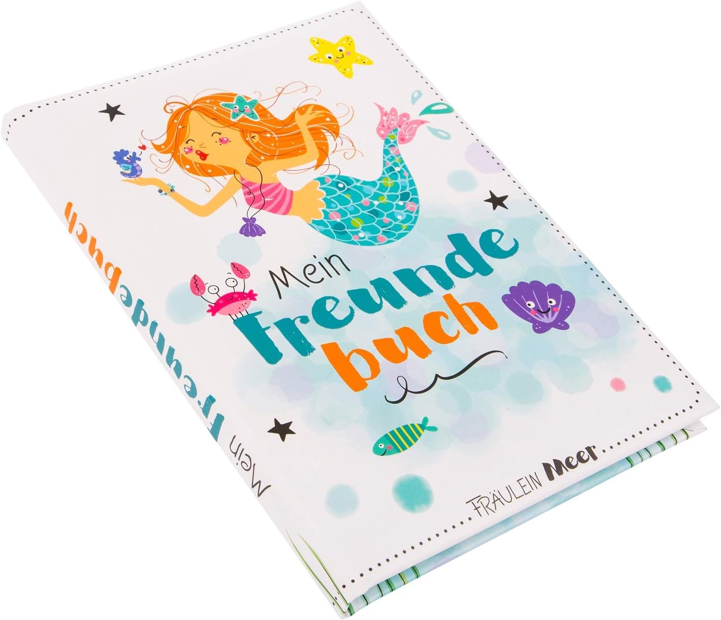 goldbuch Freundebuch Fraulein Meer ca. DIN A5 lini